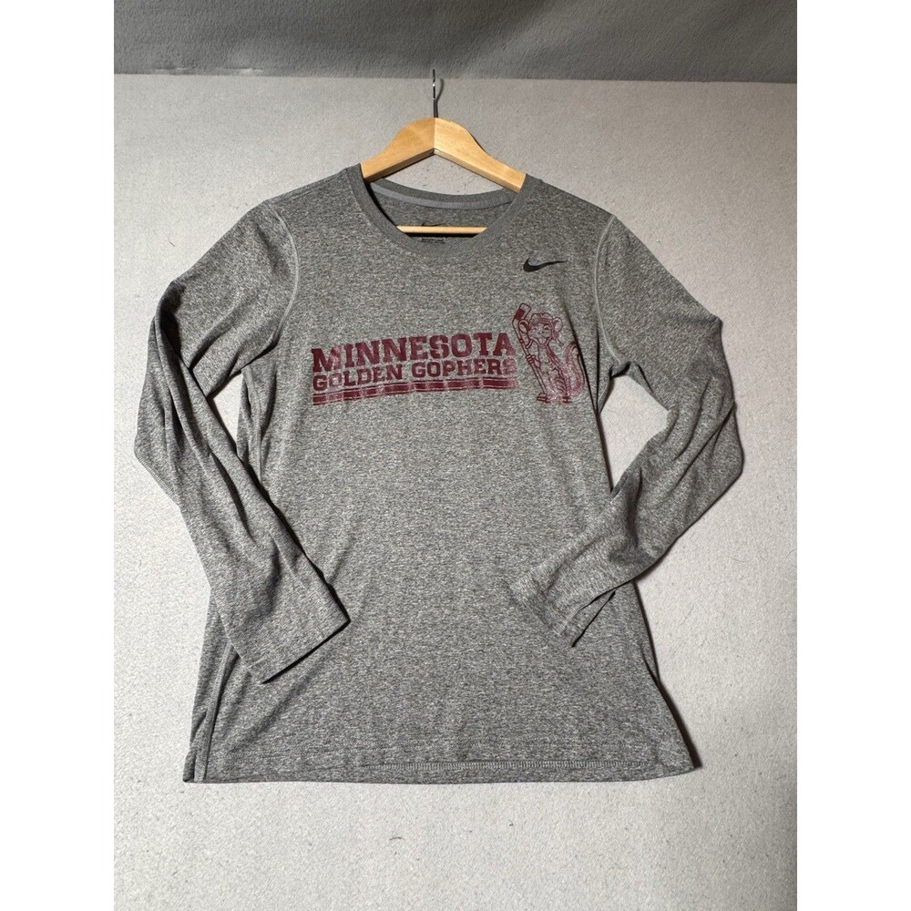 Minnesota Gophers Hockey Size M Medium Women’s T-shirt Nike Dry-fit